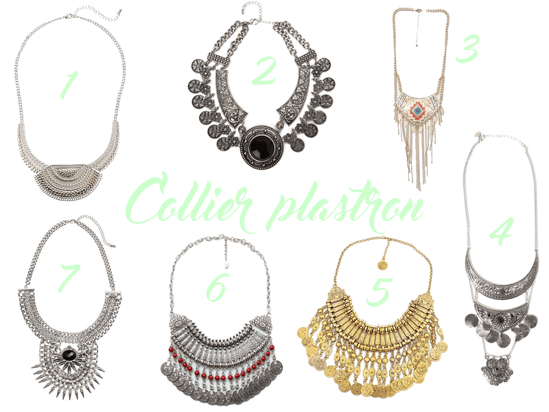 collier plastron